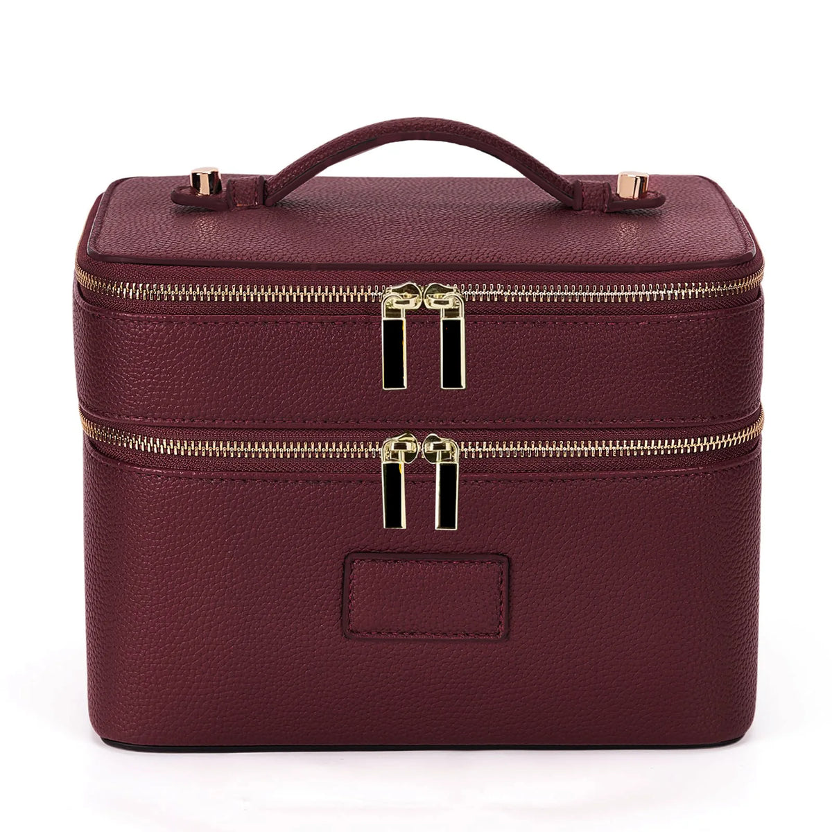 Double-Layer Waterproof PU Leather Makeup Case