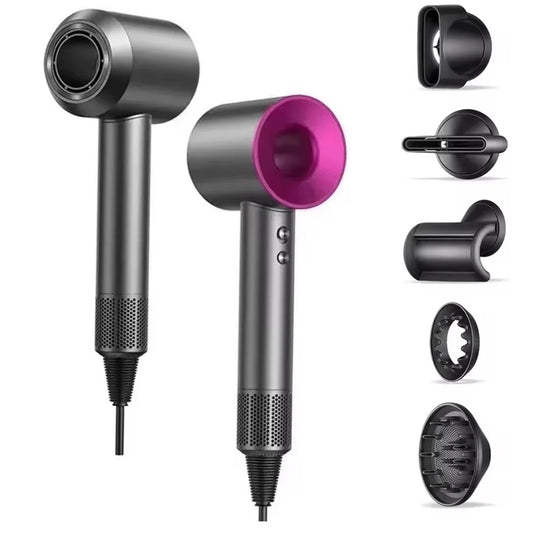 High-Speed Hair Dryer with 5 Attachments