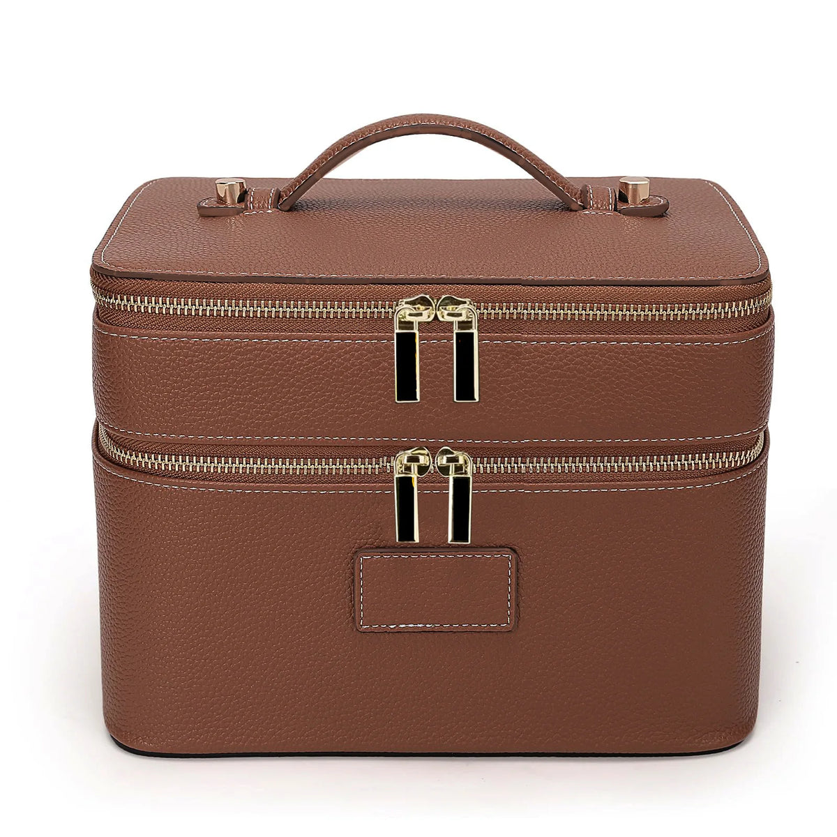 Double-Layer Waterproof PU Leather Makeup Case