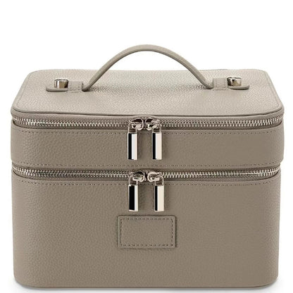 Double-Layer Waterproof PU Leather Makeup Case