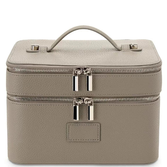 Double-Layer Waterproof PU Leather Makeup Case