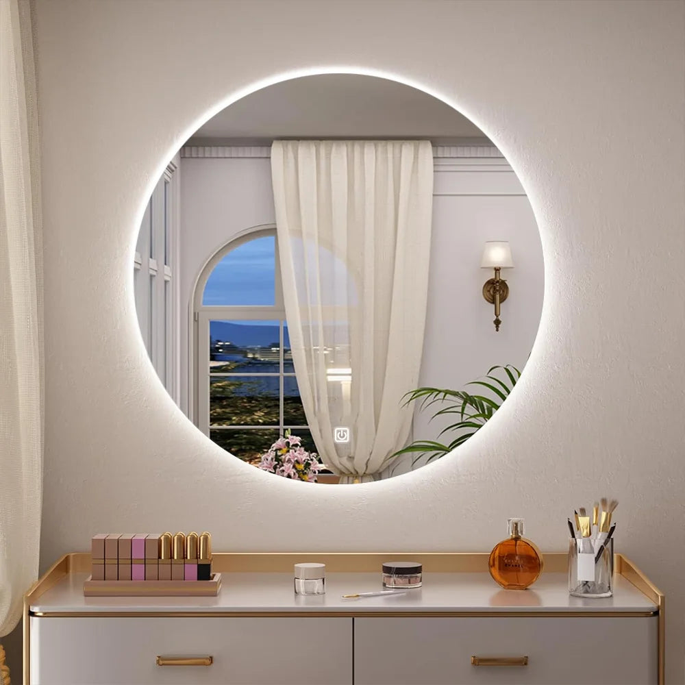 Smart Round LED Bathroom Mirror