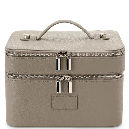 Double-Layer Waterproof PU Leather Makeup Case