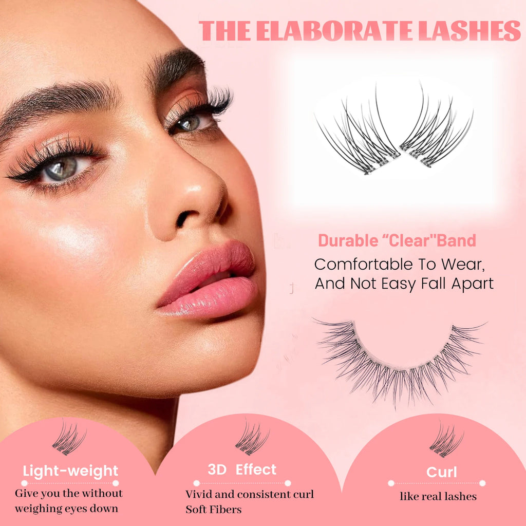 DIY Self-Adhesive Eyelash Clusters